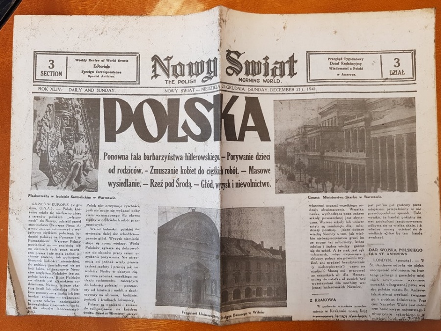 Gazety z czasów II wojny światowej odnalezione w sortowni odpadów. Teraz trafią do biblioteki