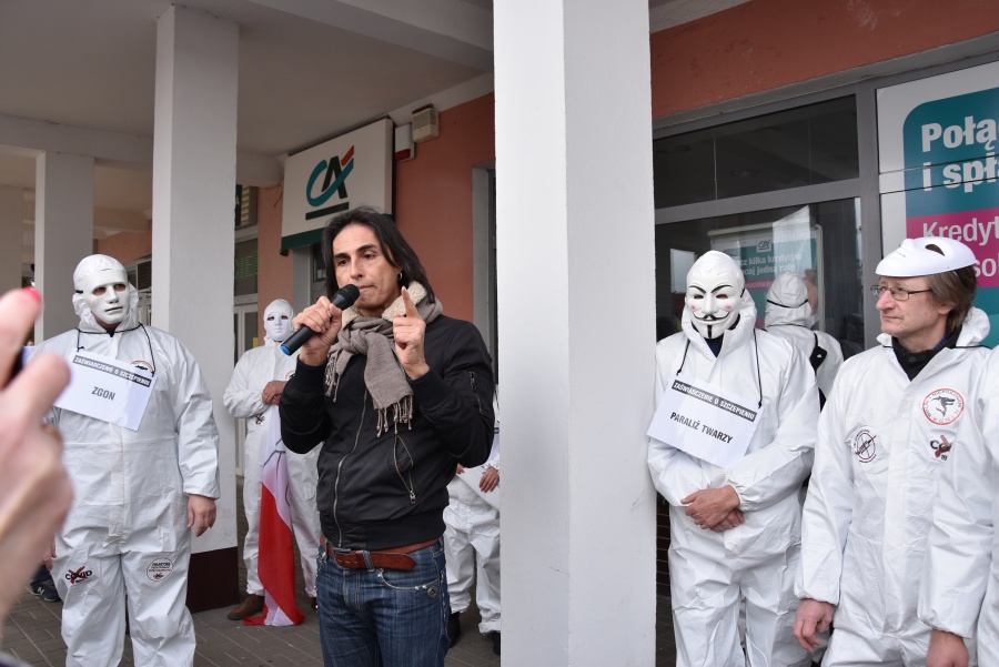 Marsz „Z miłości do wolności”. Po raz drugi w Koninie protestowali przeciwko obostrzeniom i szczepieniom