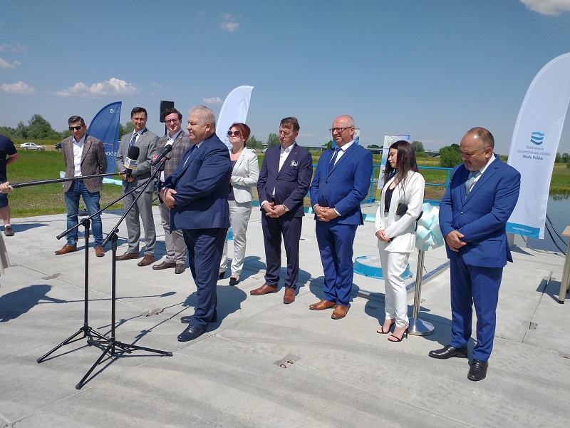 Uroczyście uruchomili przepompownię i jazy. Żeby nie było suszy i powodzi