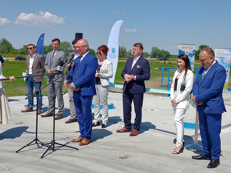 Uroczyście uruchomili przepompownię i jazy. Żeby nie było suszy i powodzi