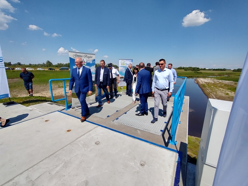 Uroczyście uruchomili przepompownię i jazy. Żeby nie było suszy i powodzi