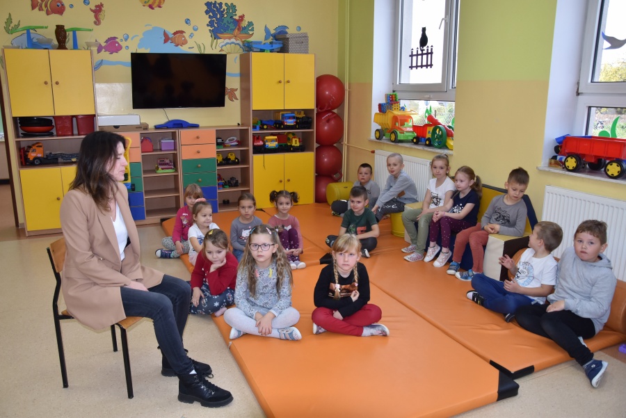 Odwiedziliśmy Przedszkole w Wysokiem. Najstarsza grupa pokazała nam jak wygląda ich dzień