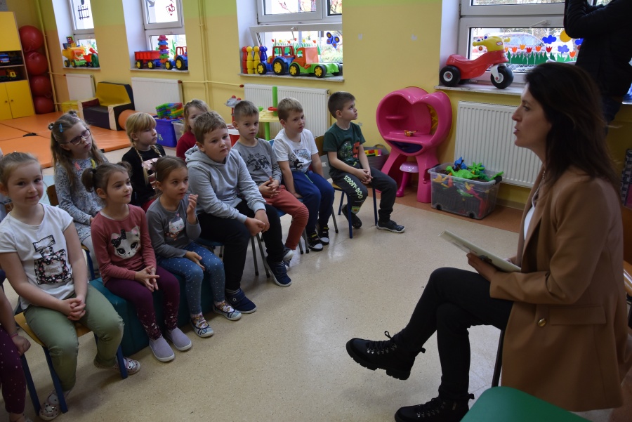 Odwiedziliśmy Przedszkole w Wysokiem. Najstarsza grupa pokazała nam jak wygląda ich dzień