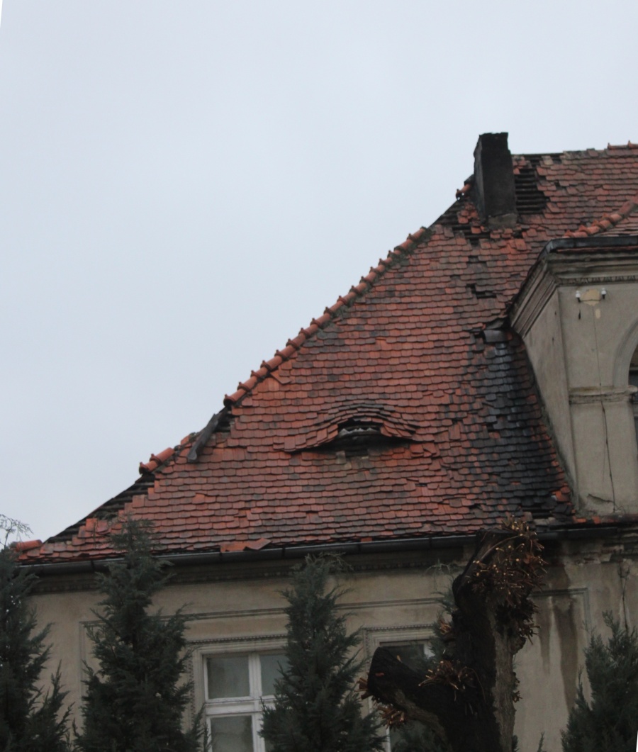 Nawałnica nad Dobrą. Zniszczone domy i parki