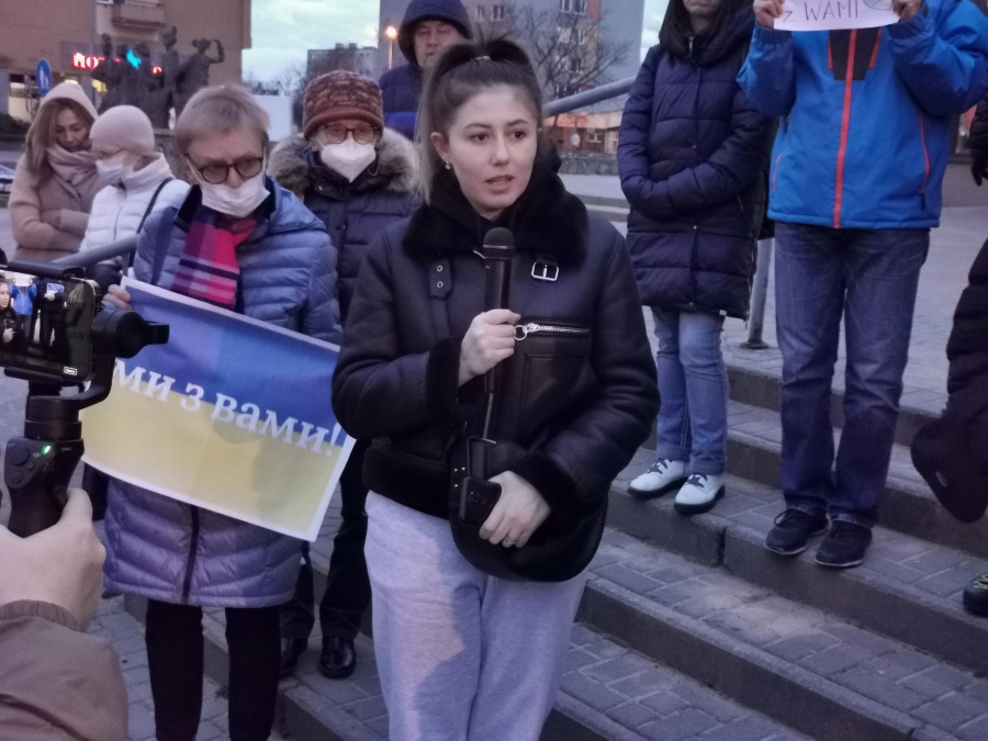 Konin solidarny z Ukrainą. „Wujek dołączył do obrony terytorialnej. Walczymy”