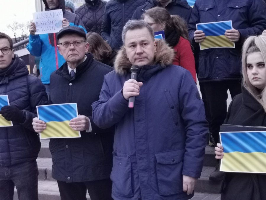 Konin solidarny z Ukrainą. „Wujek dołączył do obrony terytorialnej. Walczymy”