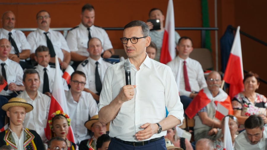Premier Mateusz Morawiecki w Kole. Ponownie obiecał sfinansowanie budowy obwodnicy