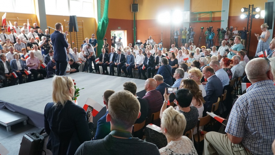 Premier Mateusz Morawiecki w Kole. Ponownie obiecał sfinansowanie budowy obwodnicy