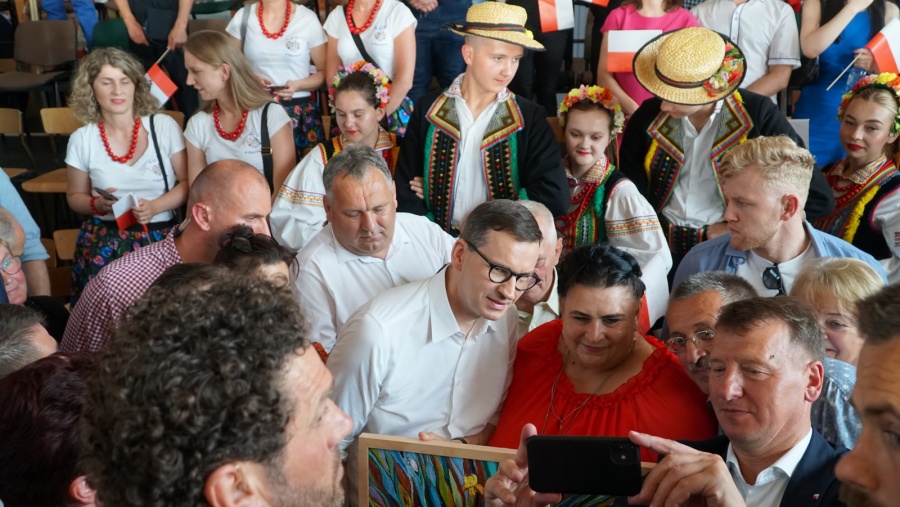 Premier Mateusz Morawiecki w Kole. Ponownie obiecał sfinansowanie budowy obwodnicy