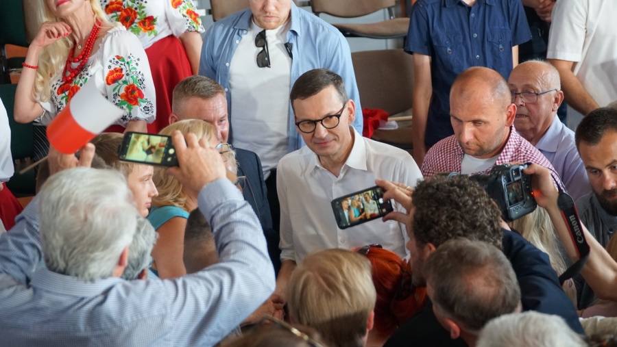 Premier Mateusz Morawiecki w Kole. Ponownie obiecał sfinansowanie budowy obwodnicy