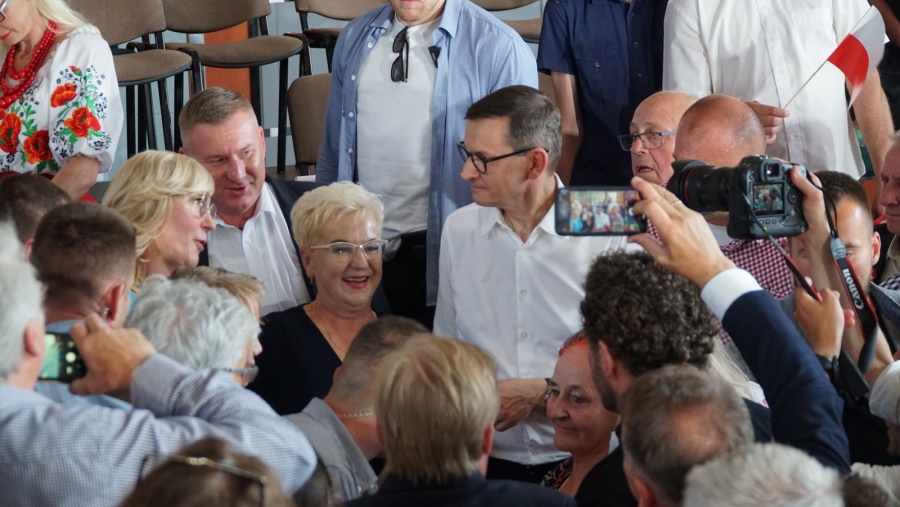 Premier Mateusz Morawiecki w Kole. Ponownie obiecał sfinansowanie budowy obwodnicy