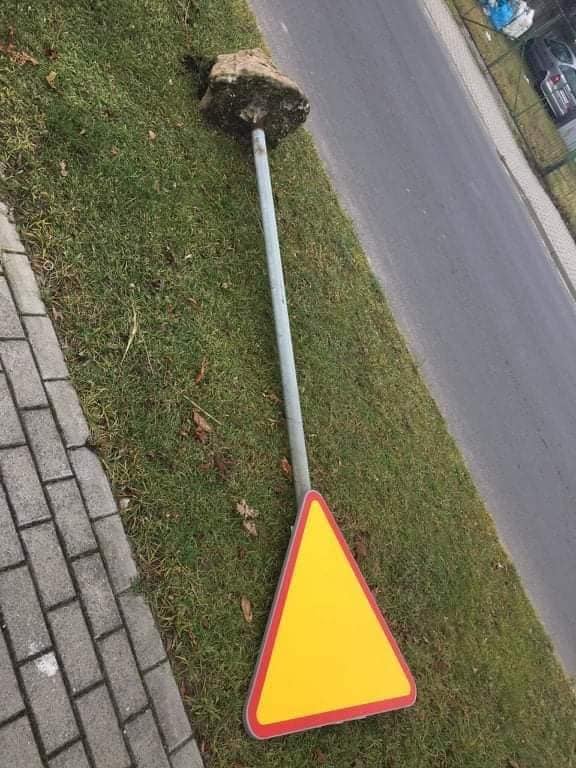 Wandale przeszli przez park – zniszczyli kosze, lampy, kwietniki, ławki. Policja sprawdza monitoring