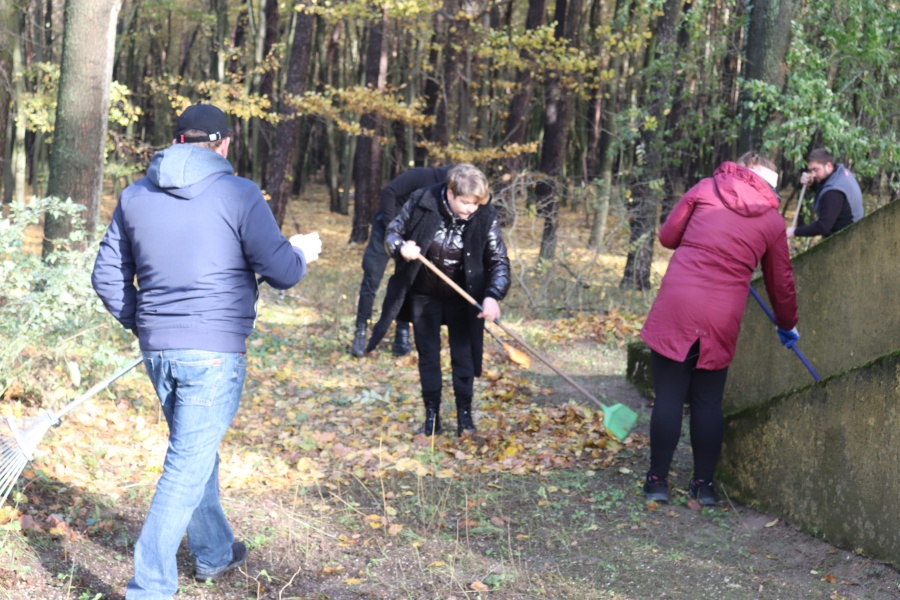 Założyli rękawiczki, chwycili za ścierki i grabie. Studenci posprzątali groby