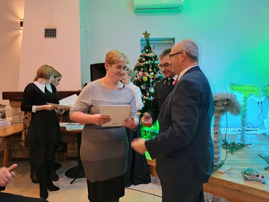 Tradycyjnie sala pełna gości na Wigilii u Zofii Urbanowskiej