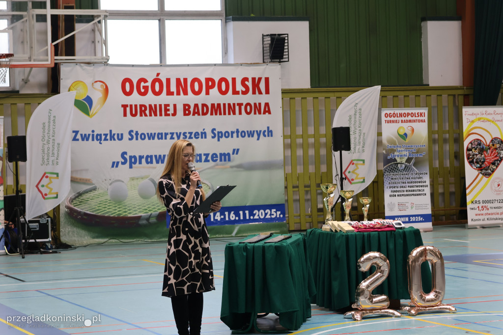 XX Ogólnopolski Turniej Badmintona dla młodzieży niepełnosprawnej