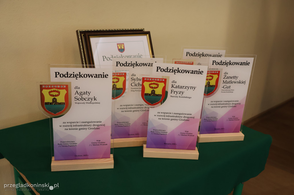 Otwarcie przebudowy dróg w gminie Grodziec
