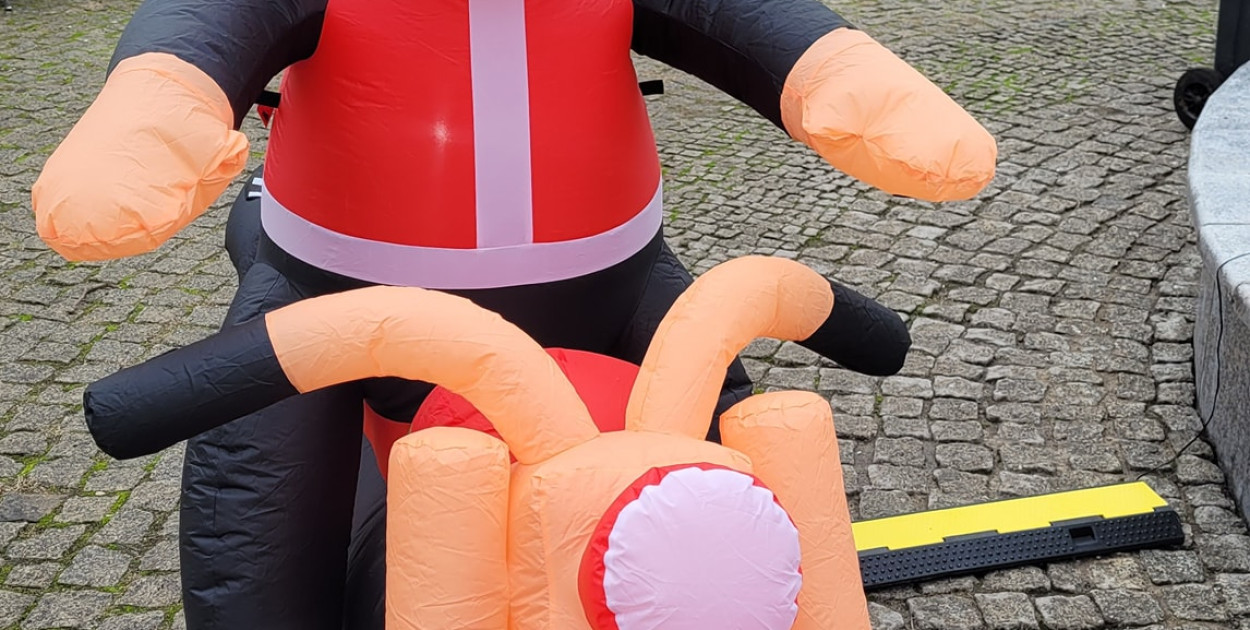 Mikołaje na motocyklach w Koninie