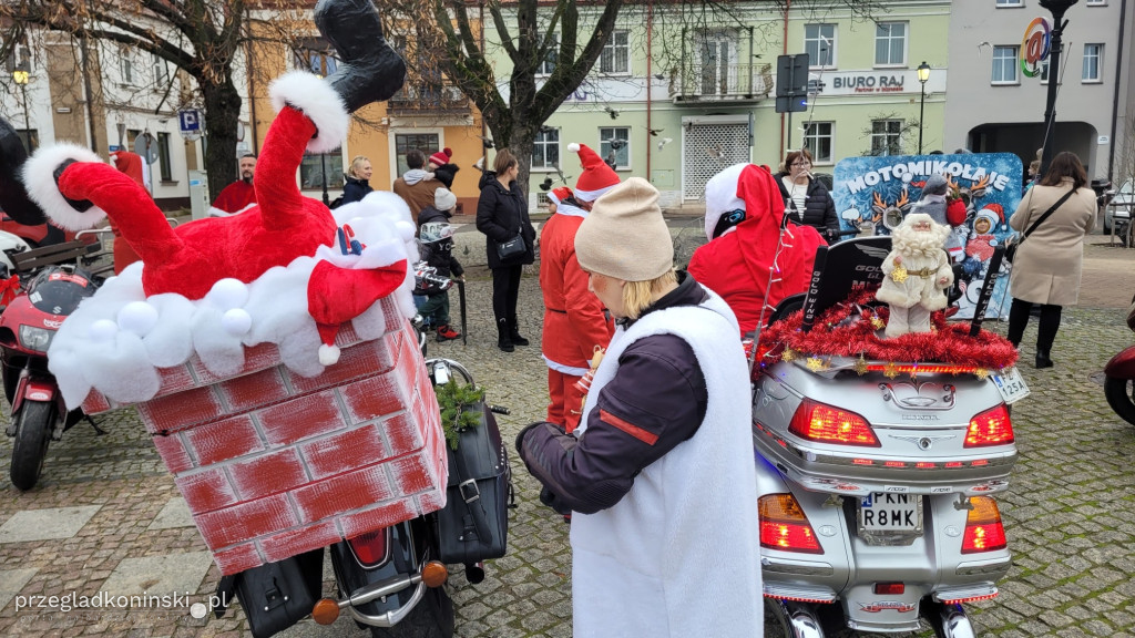 Mikołaje na motocyklach w Koninie