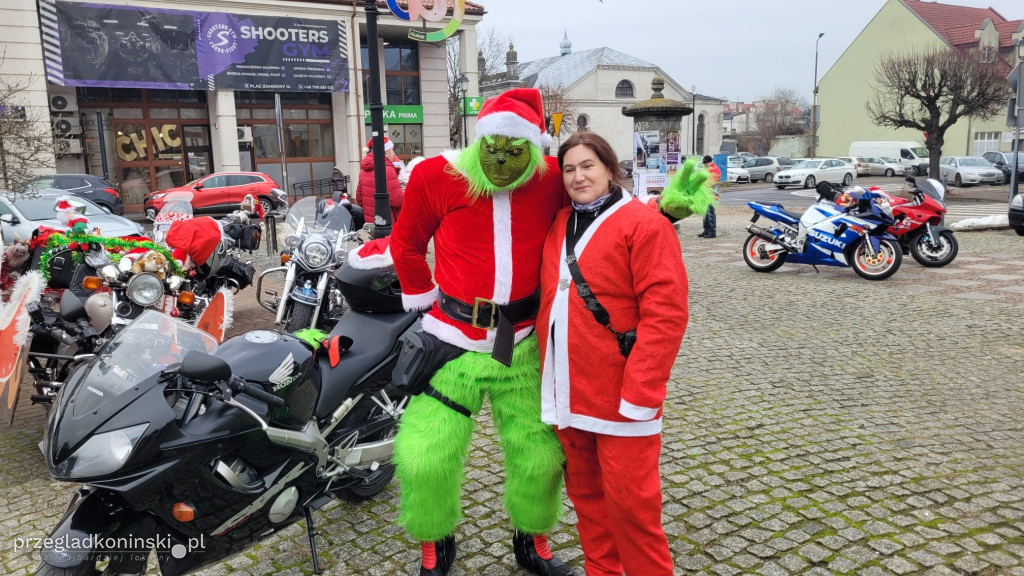 Mikołaje na motocyklach w Koninie
