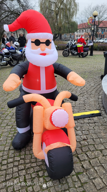 Mikołaje na motocyklach w Koninie