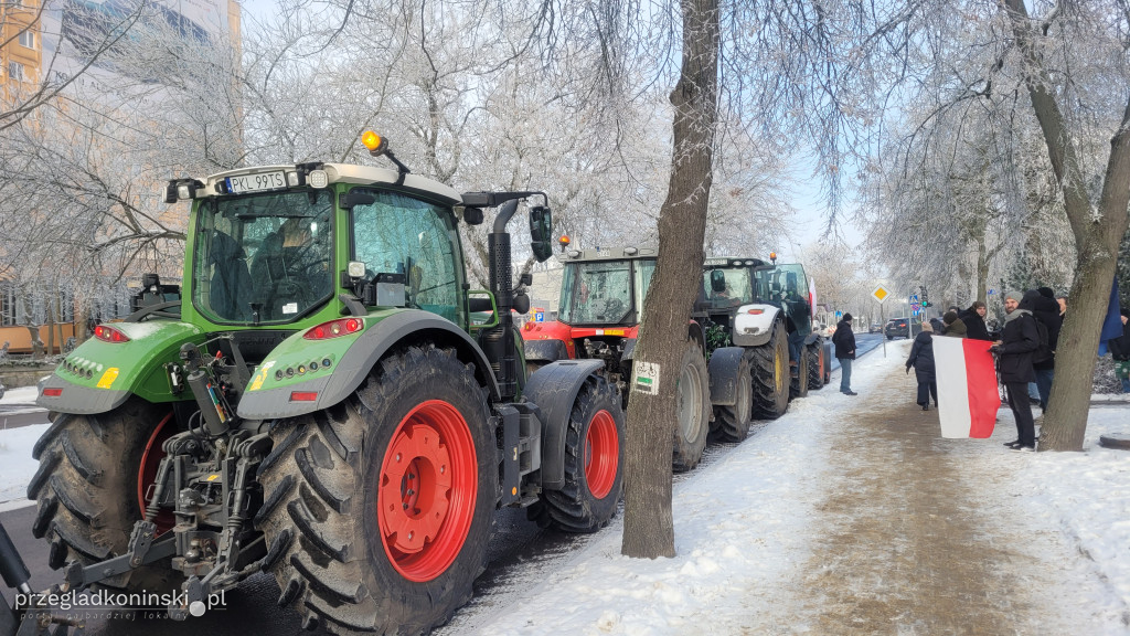 Protest rolników w Koninie