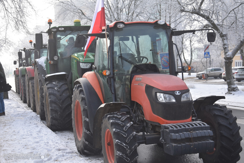 Protest rolników w Koninie
