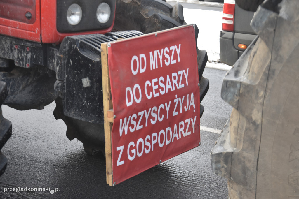 Protest rolników w Koninie