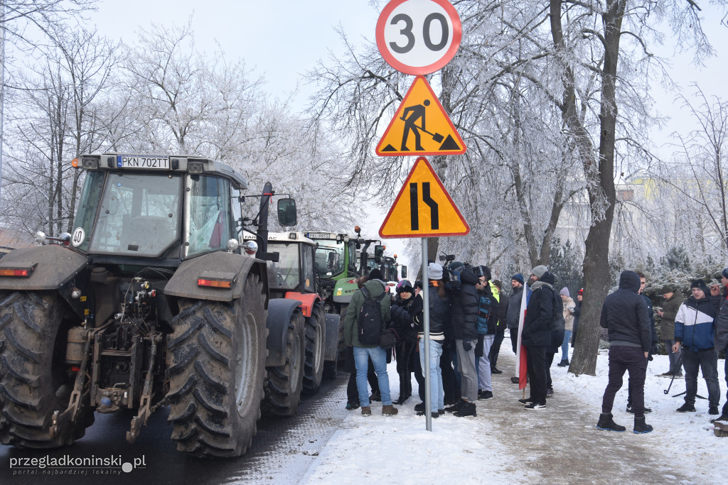 Protest rolników w Koninie