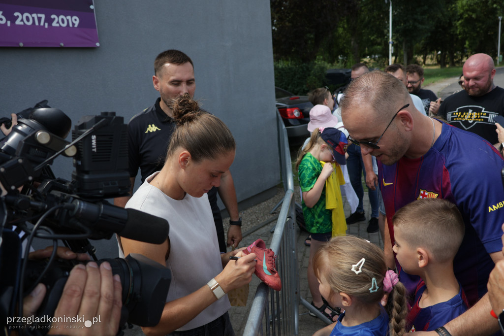 Ewa Pajor odwiedziła Medyka Konin
