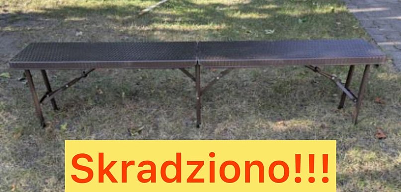 Ktoś na dożynkach ukradł ławkę gospodyniom. Burmistrz wyznaczył nagrodę