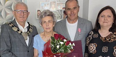 Burmistrz odwiedził złotych jubilatów