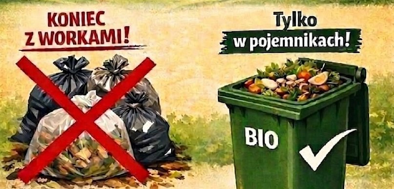 Mieszkańcy muszą kupić pojemniki. Bioodpady w workach nie będą odbierane
